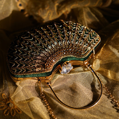 Green Lavanya Designer Clutch