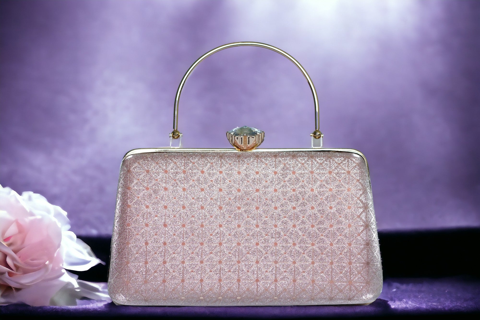 Pink Disha Clutch