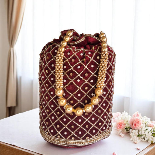 Maroon Riya Potli